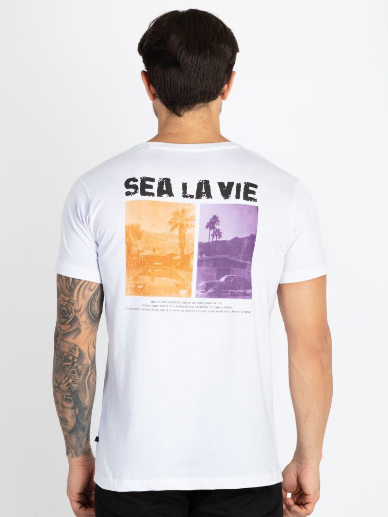 Mens Front & Back Printed T-Shirt