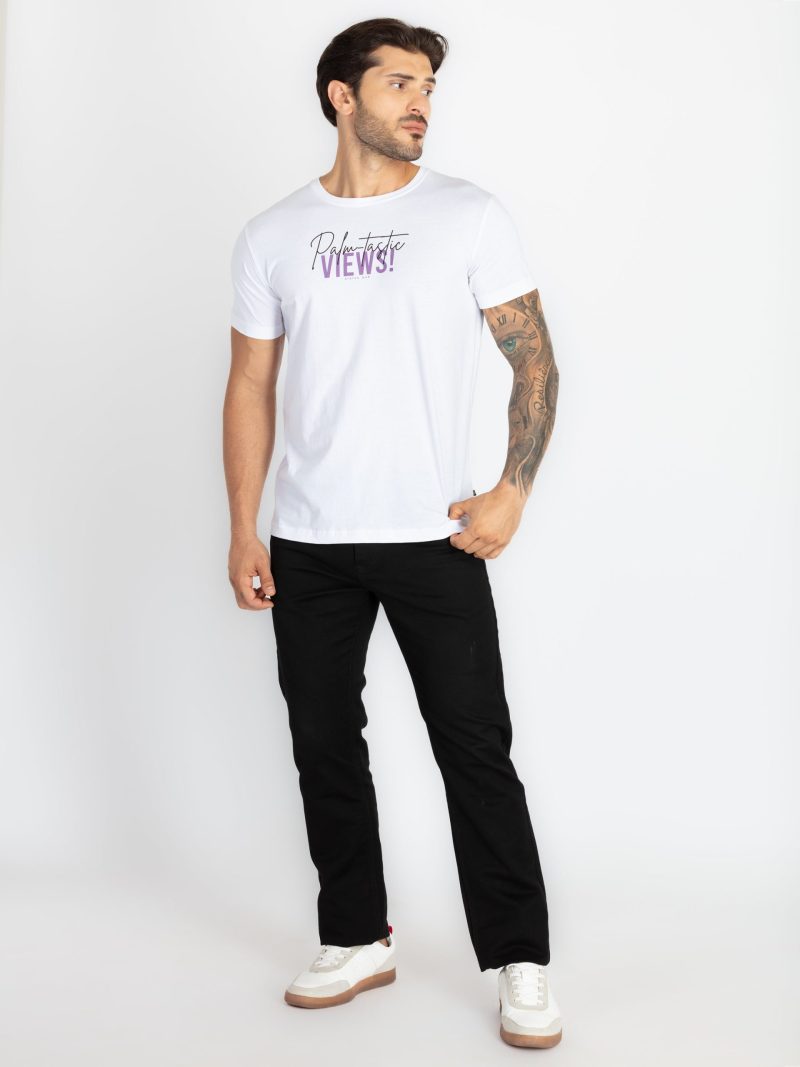 Mens Front & Back Printed T-Shirt