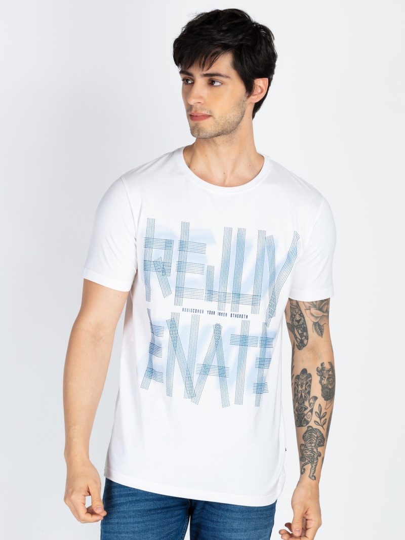 Status Quo Mens Printed Round Neck T-Shirt
