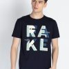 Mens Printed Round Neck T-Shirt