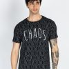 Mens All Over Printed Round Neck T-Shirt