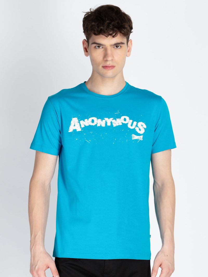 Mens Fron & Back Print Round Neck T-Shirt