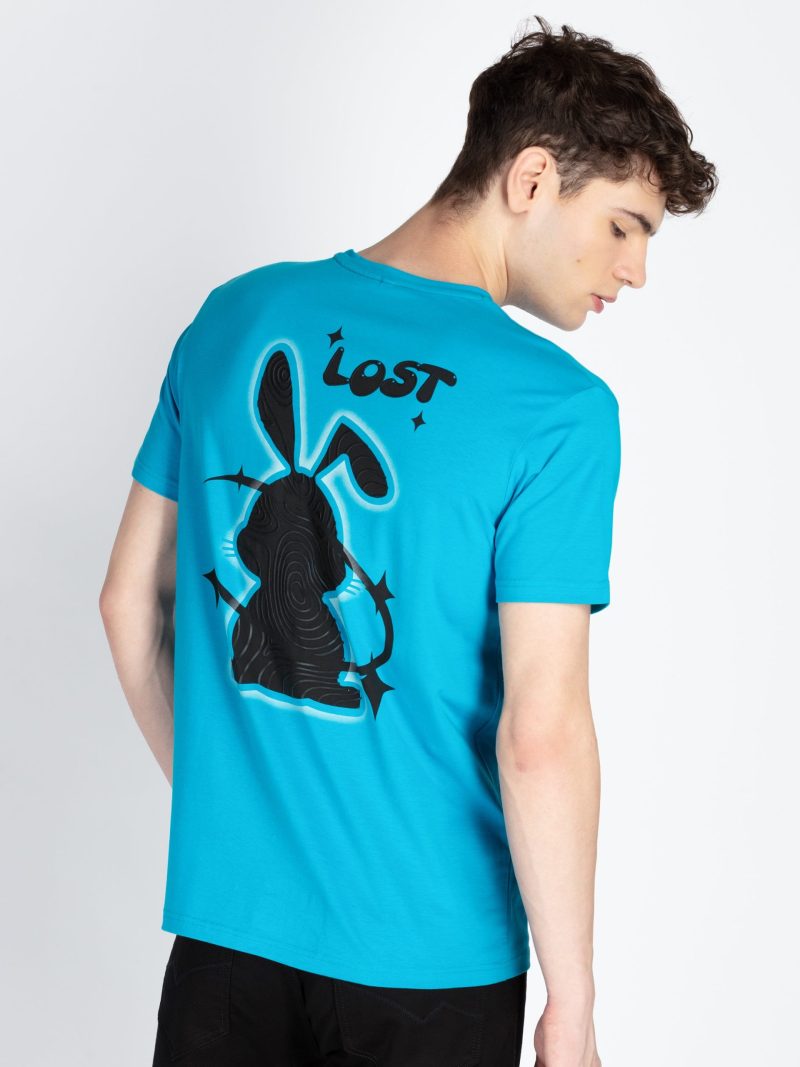 Mens Fron & Back Print Round Neck T-Shirt