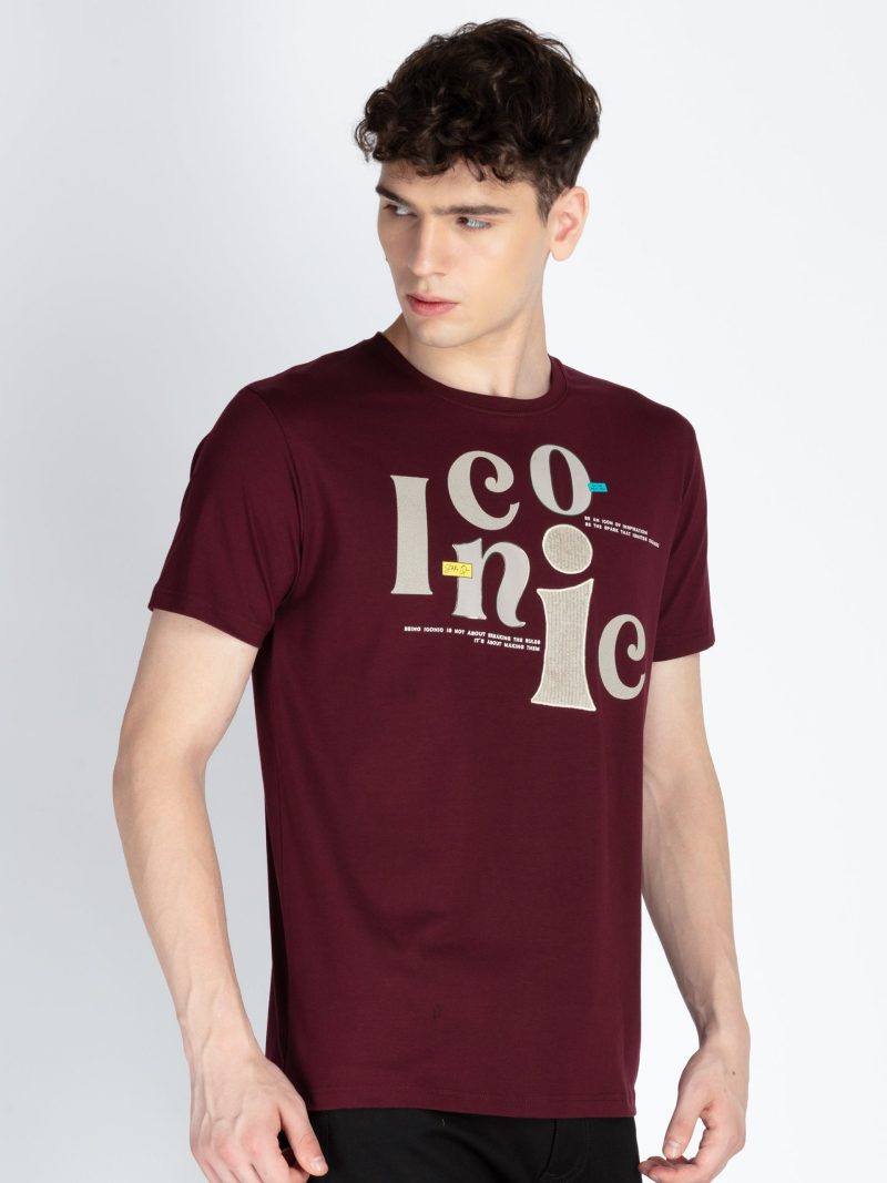 Mens Printed Round Neck T-Shirt