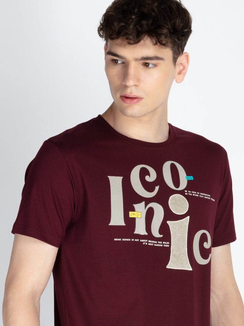 Mens Printed Round Neck T-Shirt