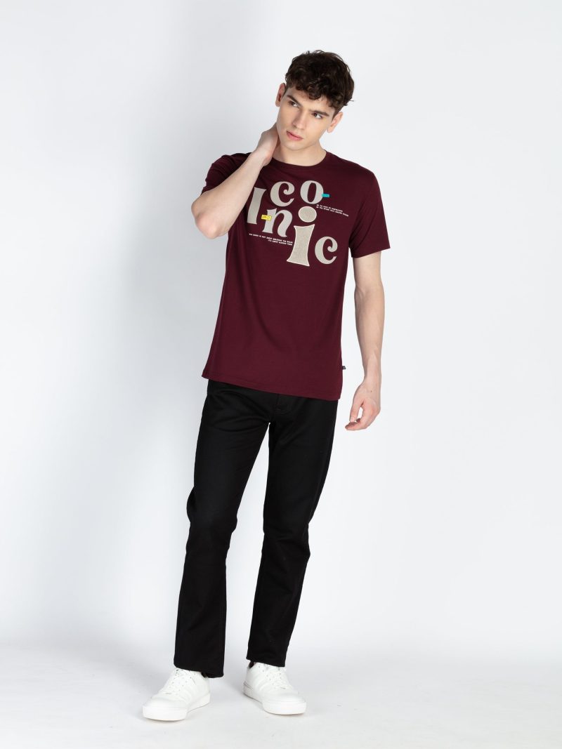 Mens Printed Round Neck T-Shirt