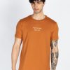 Mens Front & Back Print Round Neck T-Shirt