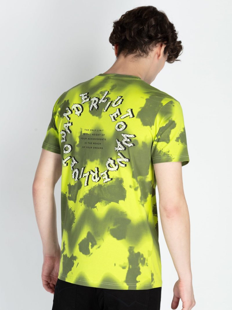 Mens All Over Printed Round Neck T-Shirt