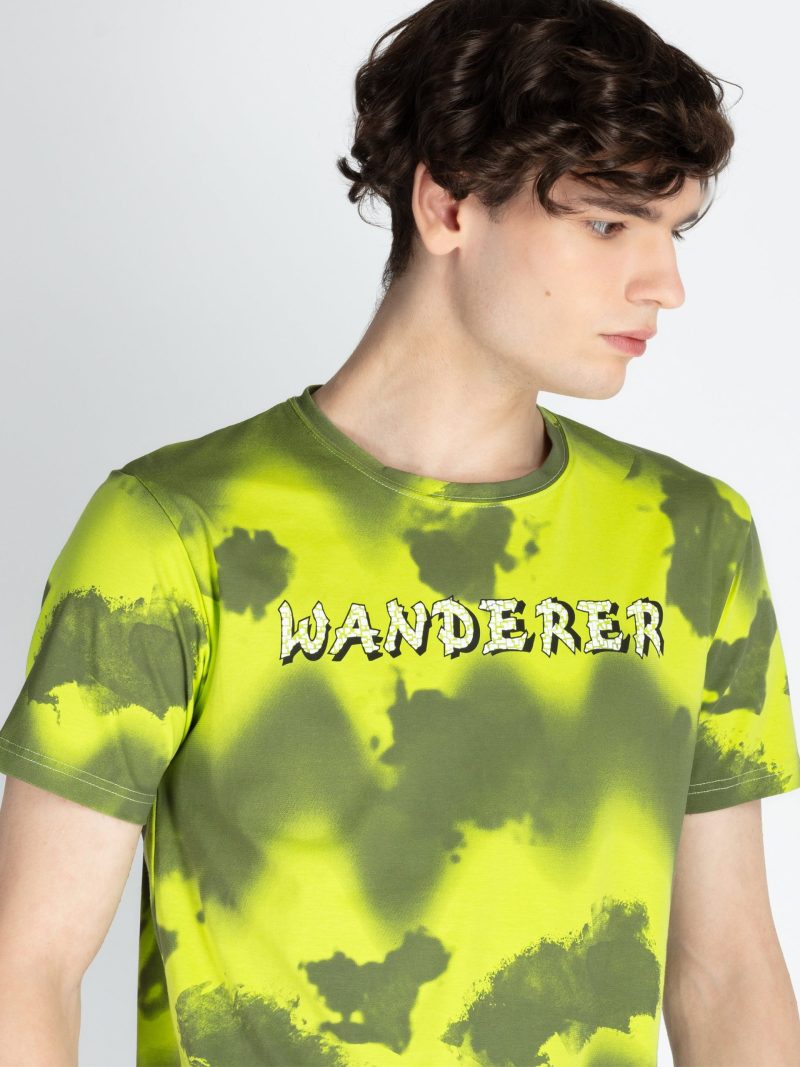 Mens All Over Printed Round Neck T-Shirt