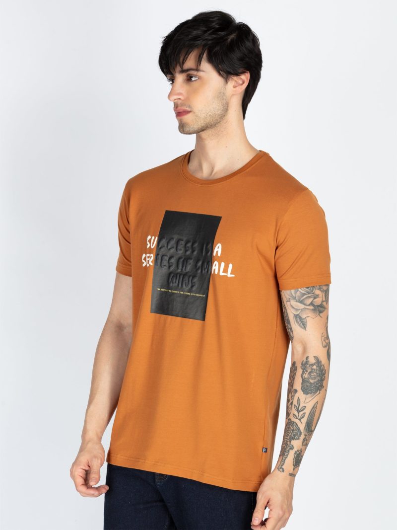 Mens Printed Round Neck T-Shirt