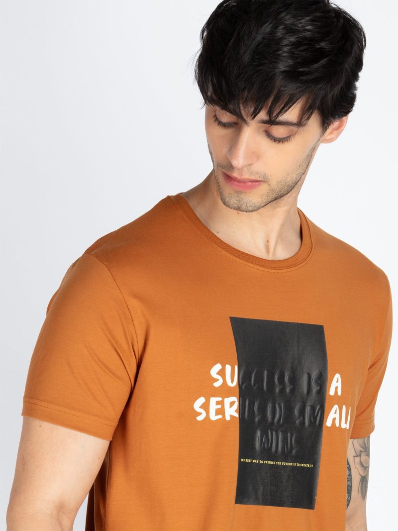 Mens Printed Round Neck T-Shirt