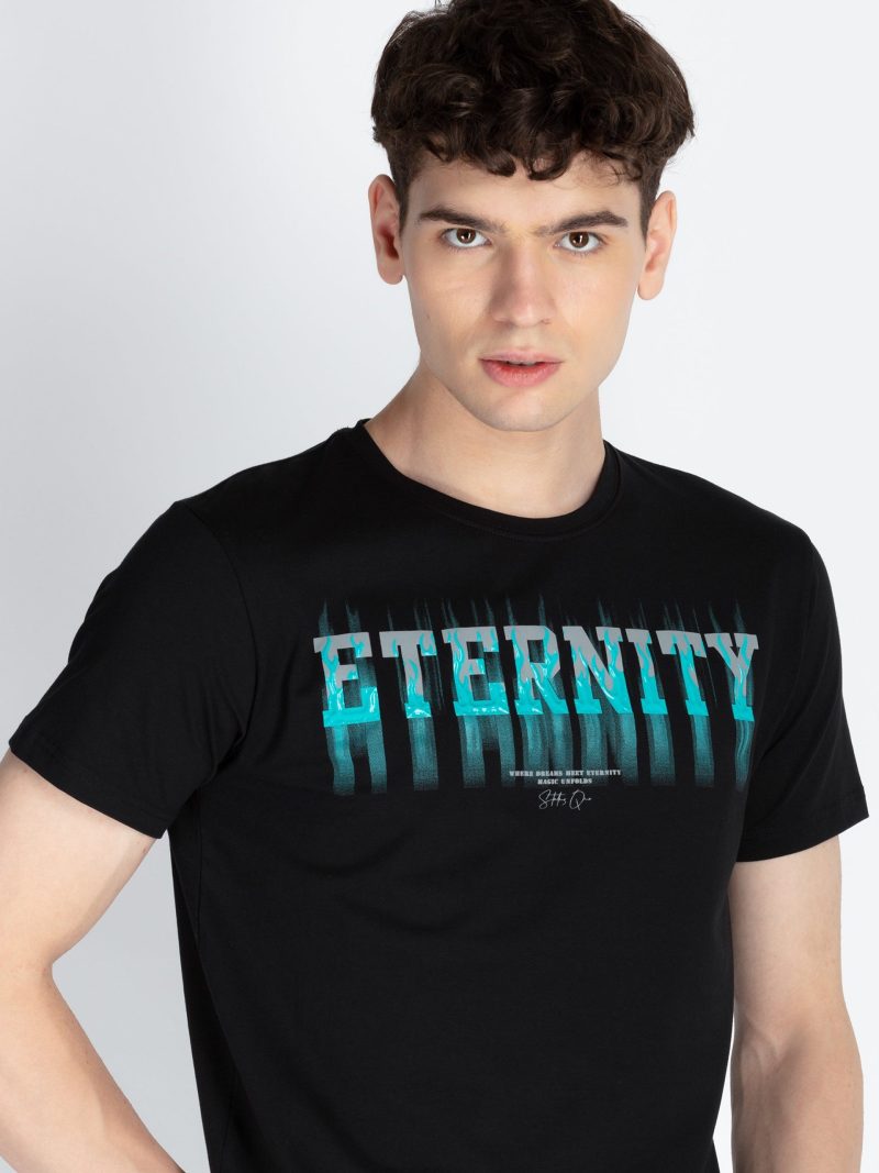 Mens Printed Round Neck T-Shirt