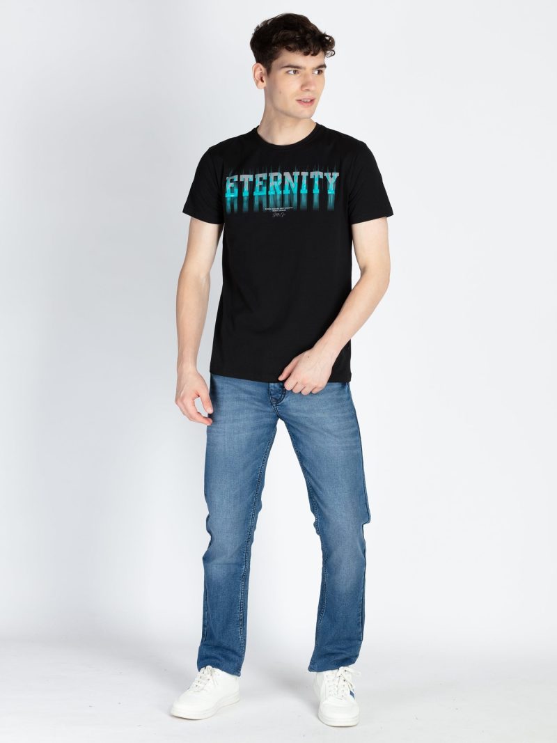 Mens Printed Round Neck T-Shirt