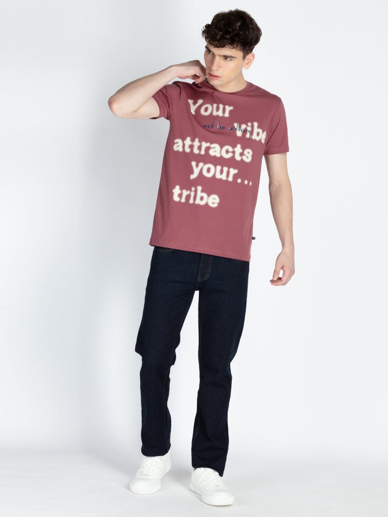 Mens All Over Printed Round Neck T-Shirt