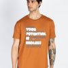 Mens Printed Round Neck T-Shirt