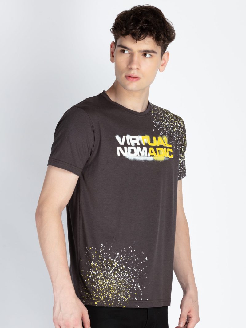 Mens Printed Round Neck T-Shirt