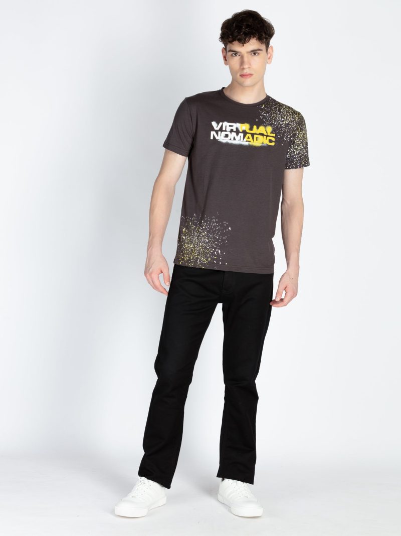 Mens Printed Round Neck T-Shirt