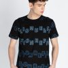 Mens All Over Printed Round Neck T-Shirt