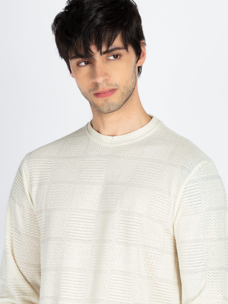 Mens Solid Round Neck Full Sleeve T-Shirt