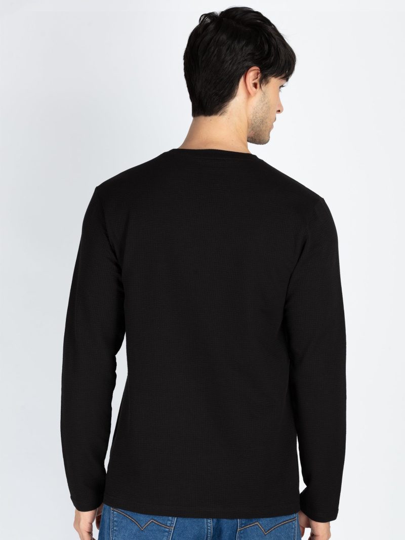 Mens Printed Round Neck Full Sleeve T-Shirt