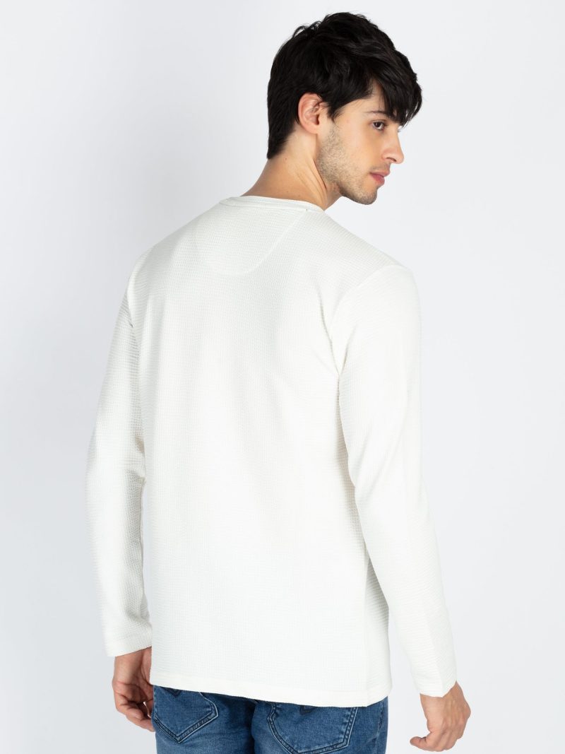 Mens Printed Round Neck Full Sleeve T-Shirt