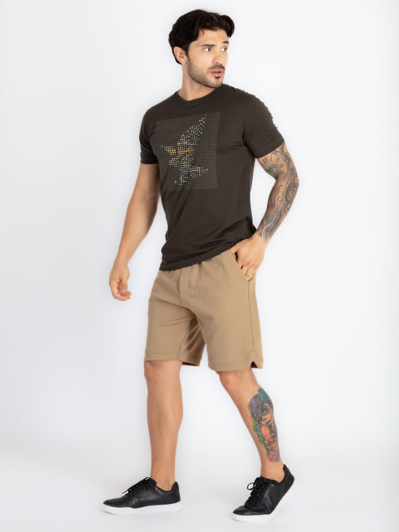 Status Quo Mens Solid Regular Fit Shorts