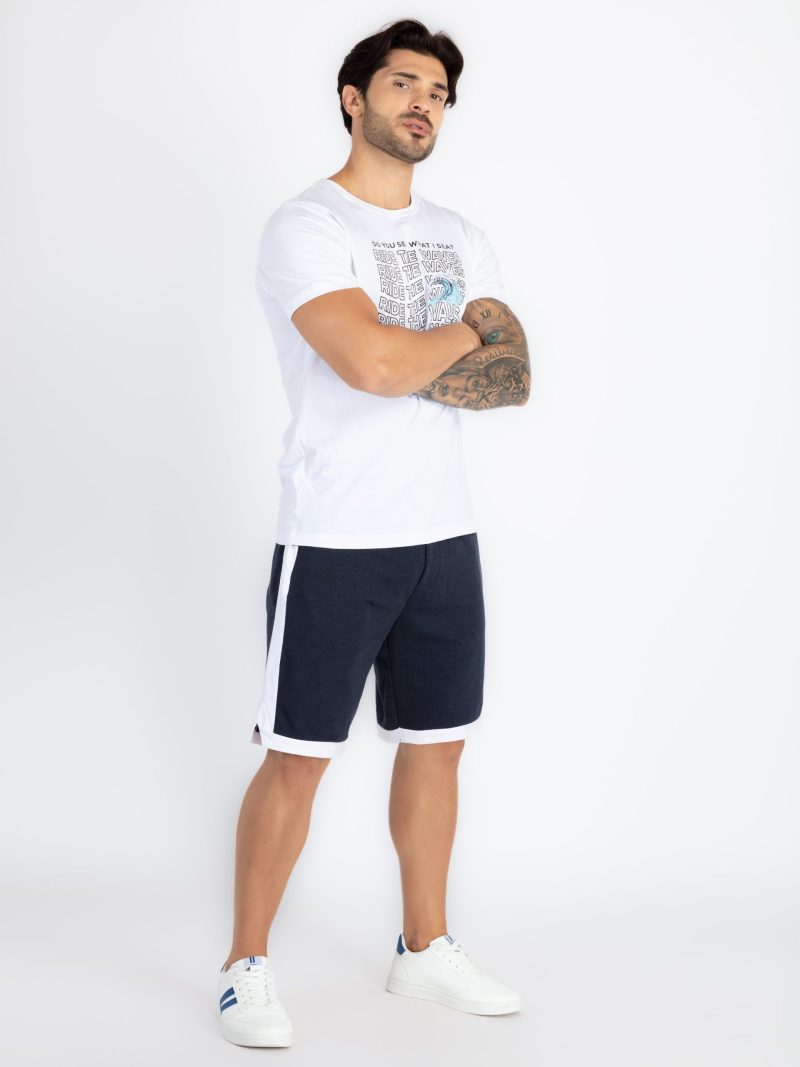 Status Quo Mens Solid Regular Fit Shorts