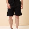Status Quo Mens Solid Regular Fit Drawstring Shorts