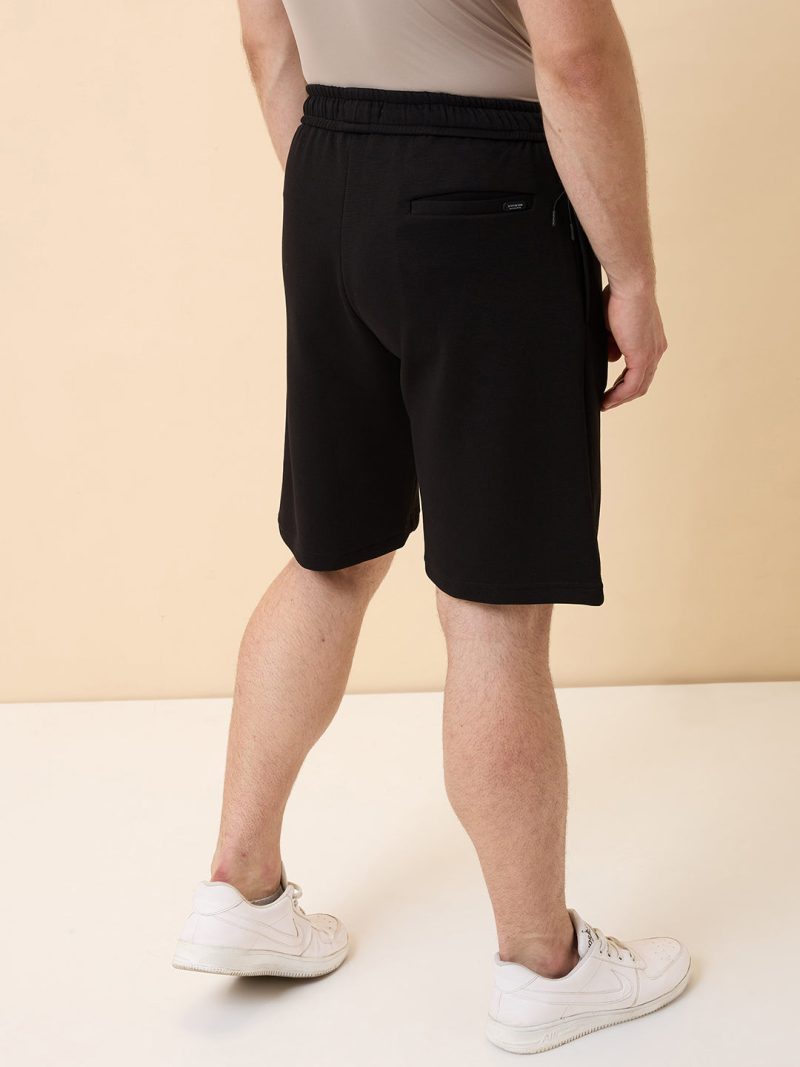 Status Quo Mens Solid Regular Fit Drawstring Shorts