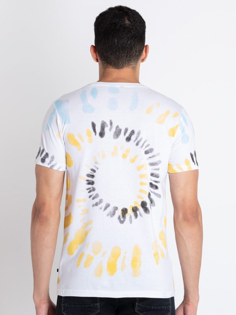 Mens All Over Print Round Neck T-Shirt