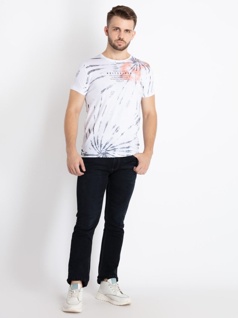 Mens Printed Round Neck T-Shirt