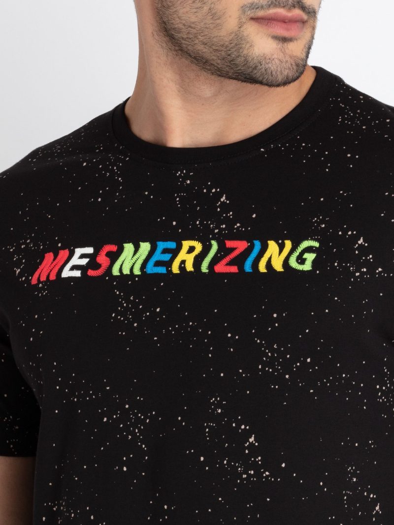 Mens All Over Print Round Neck T-Shirt