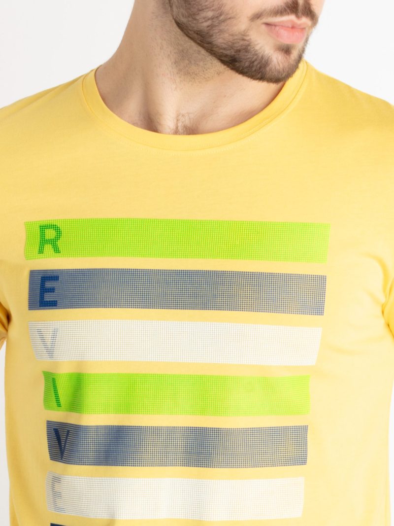 Mens Printed Round Neck T-Shirt