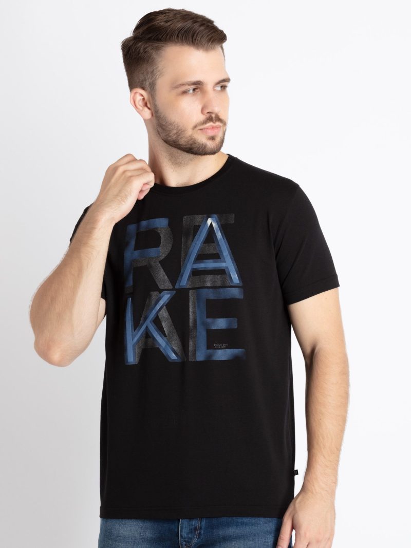 Mens Printed Round Neck T-Shirt