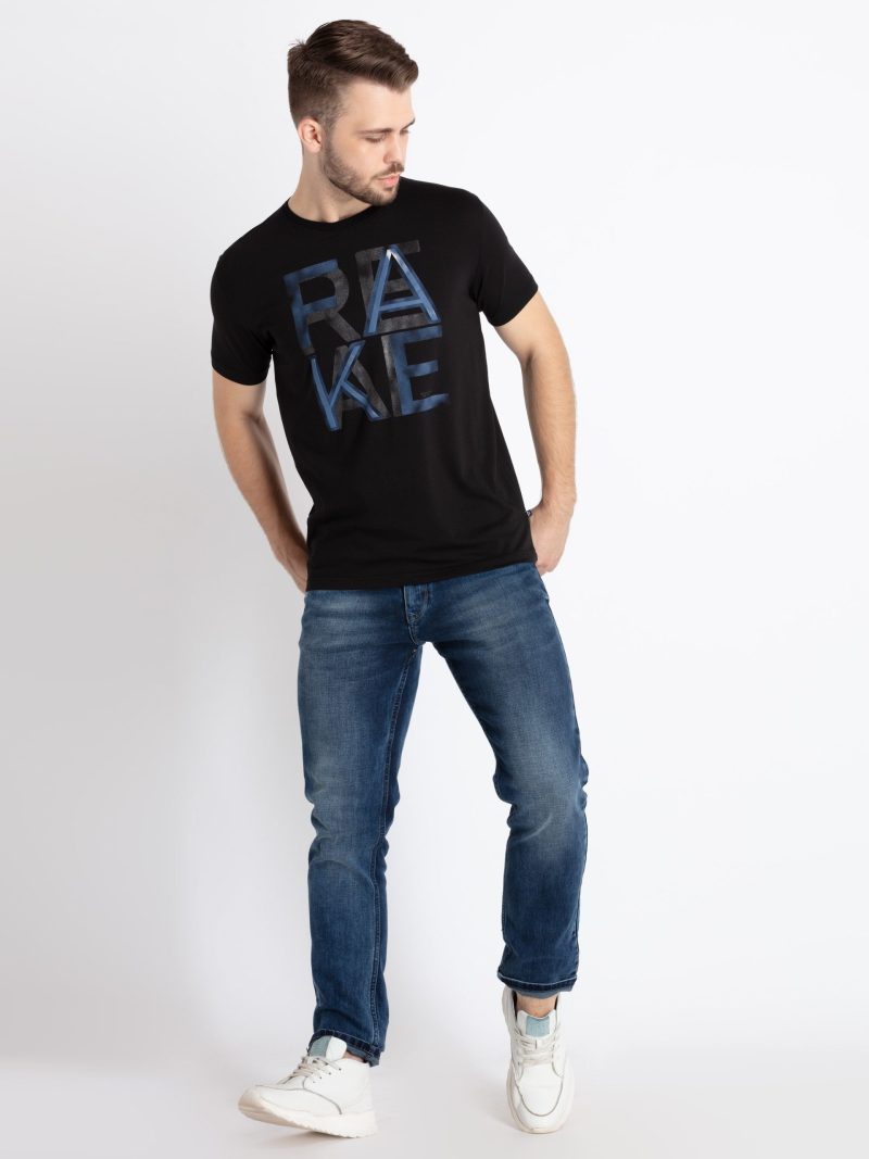 Mens Printed Round Neck T-Shirt