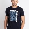 Mens Printed Round Neck T-Shirt