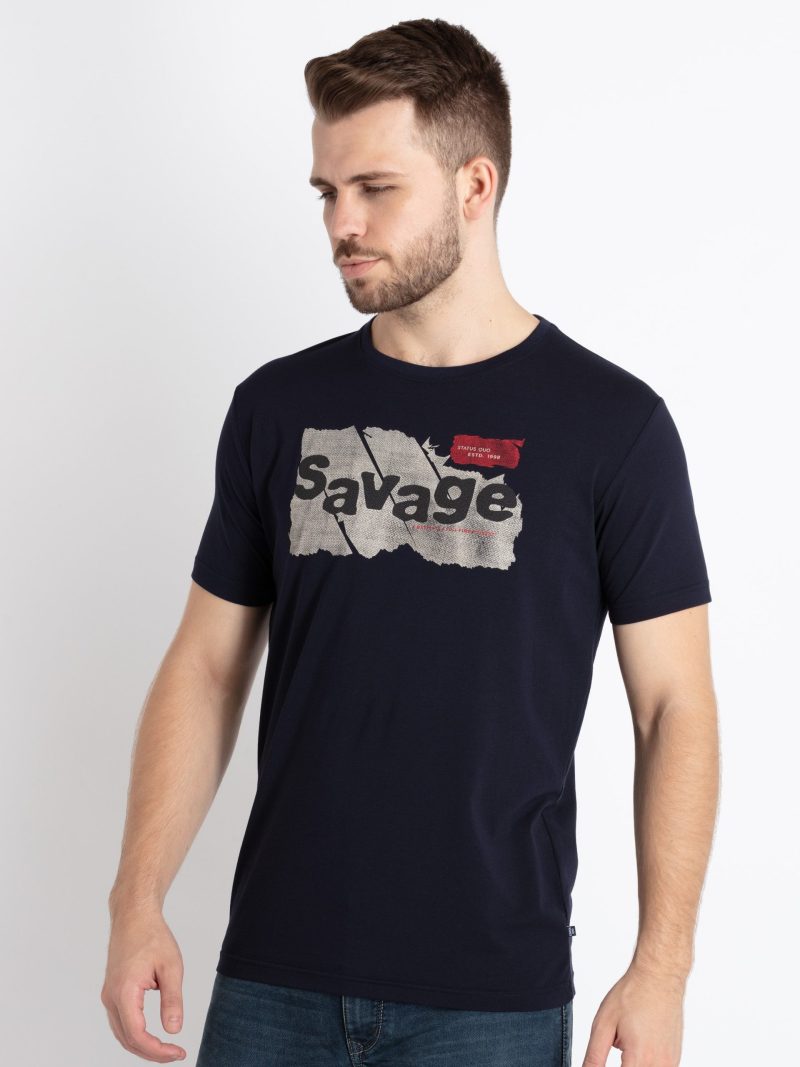 Mens Printed Round Neck T-Shirt