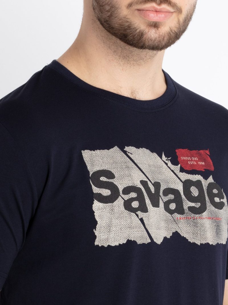 Mens Printed Round Neck T-Shirt