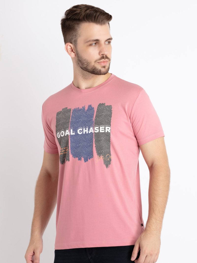 Mens Printed Round Neck T-Shirt