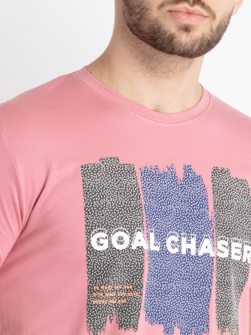 Mens Printed Round Neck T-Shirt