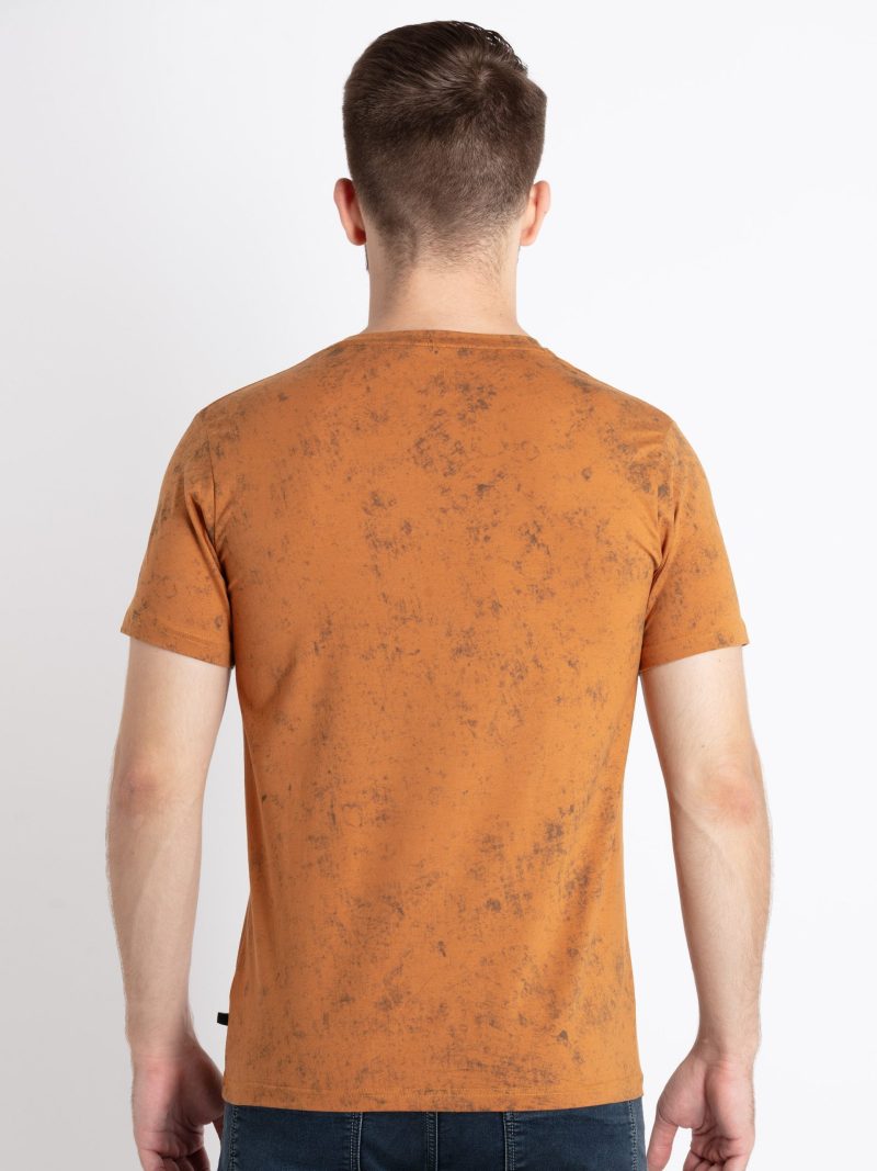 Mens Printed Round Neck T-Shirt
