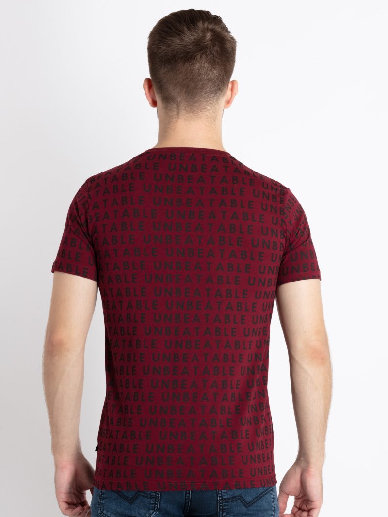 Mens Printed Round Neck T-Shirt