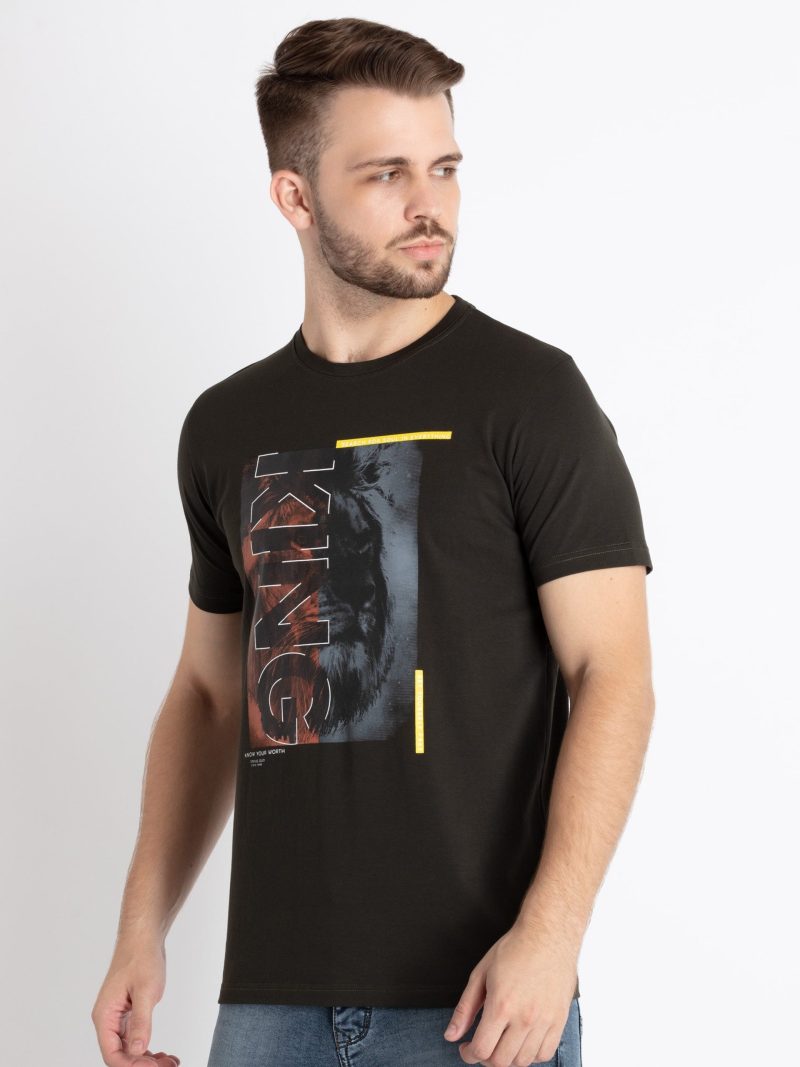 Status Quo Mens Printed Round Neck T-Shirt