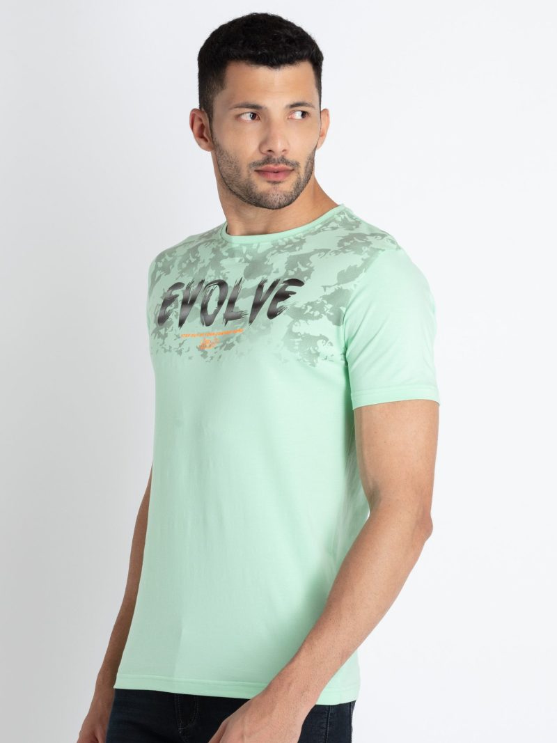 Mens Printed Round Neck T-Shirt