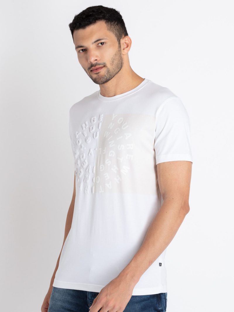 Mens Printed Round Neck T-Shirt