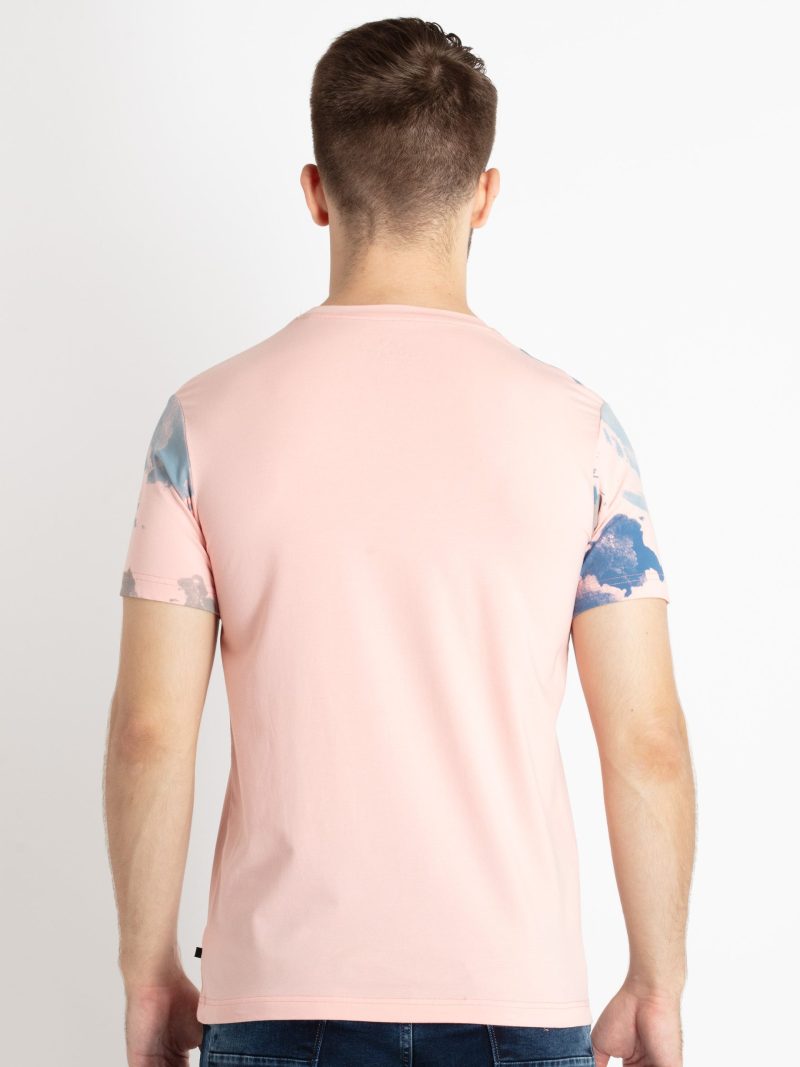 Mens Printed Round Neck T-Shirt