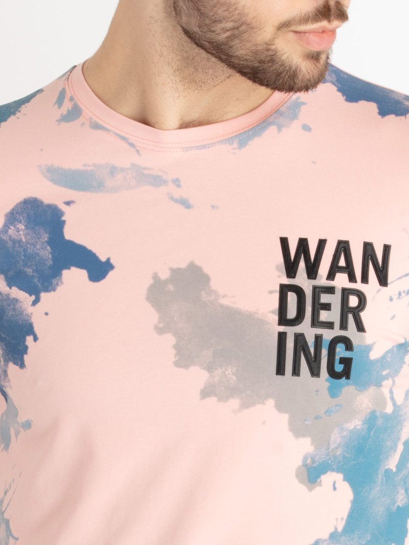 Mens Printed Round Neck T-Shirt