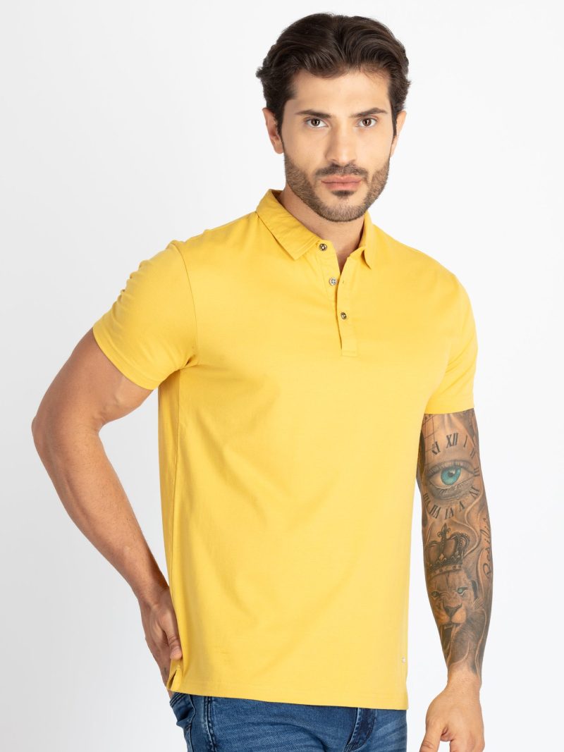 Mens Solid Polo T-Shirt