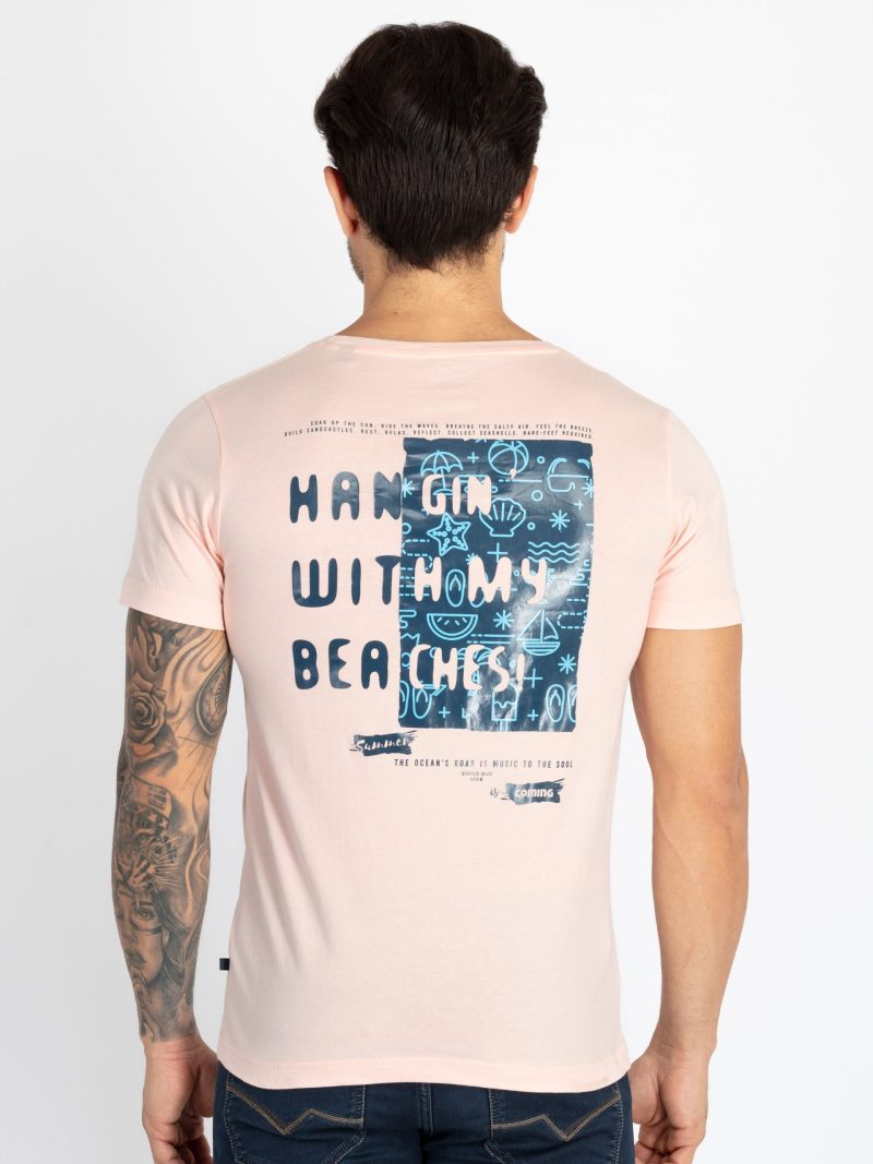 Mens Front & Back Printed T-Shirt