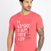 Mens Printed Round Neck T-Shirt